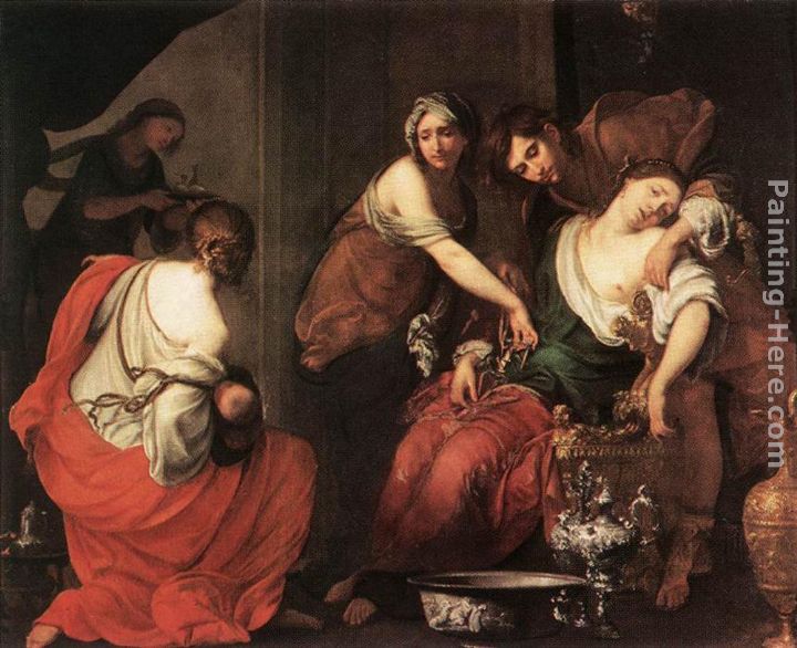 The Birth of Rachel painting - Francesco Furini The Birth of Rachel art painting